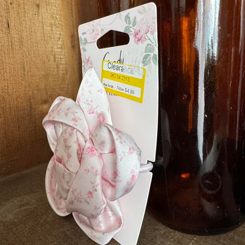 Goody loveshackfancy pink floral hair tie - Picture 3 of 4